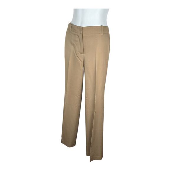 J. Crew Women's 100% Wool Trouser Pants Classic SZ 4 Favorite Fit Tan Work Wear - Picture 6 of 14
